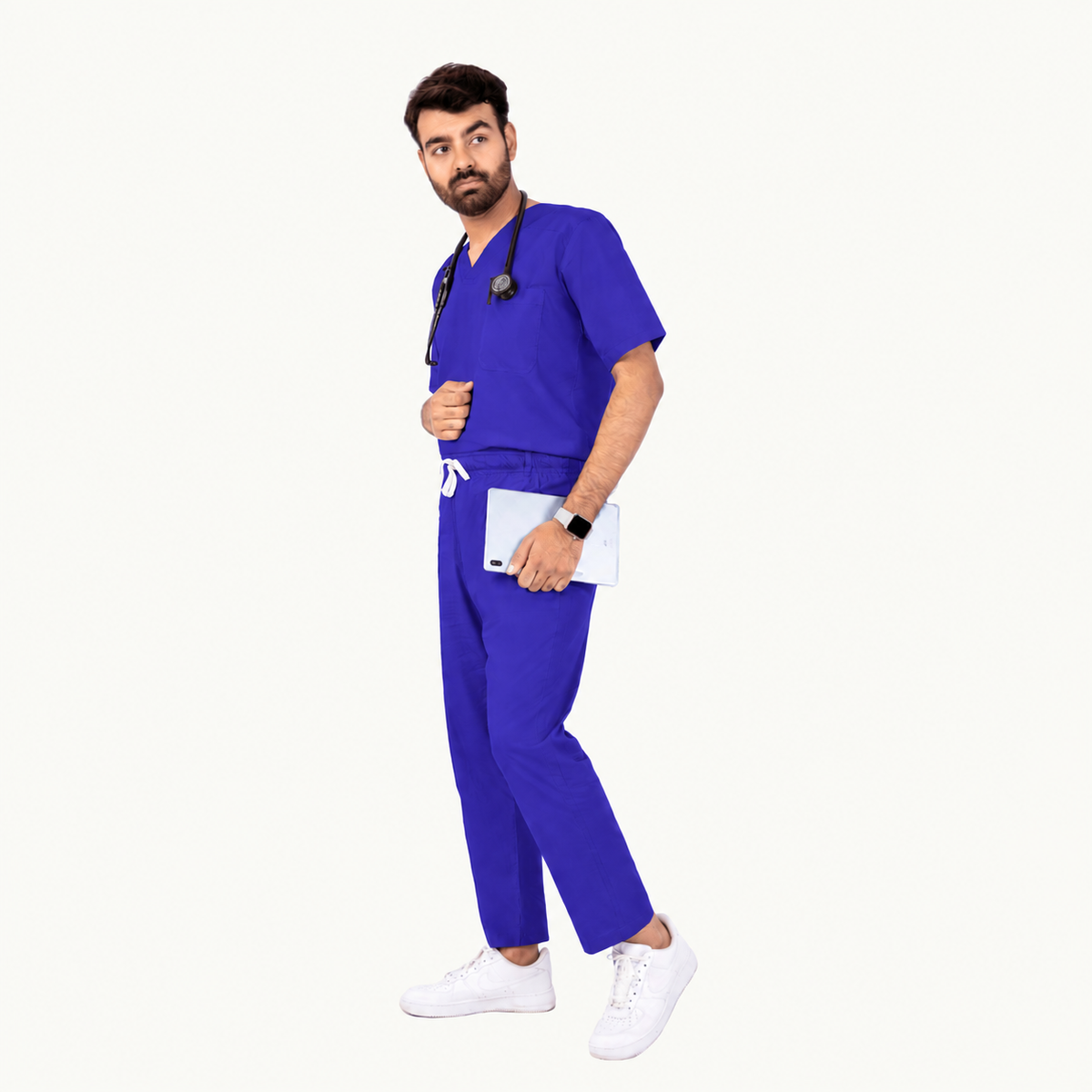 Men's Classic One-Pocket Medical Scrub Set