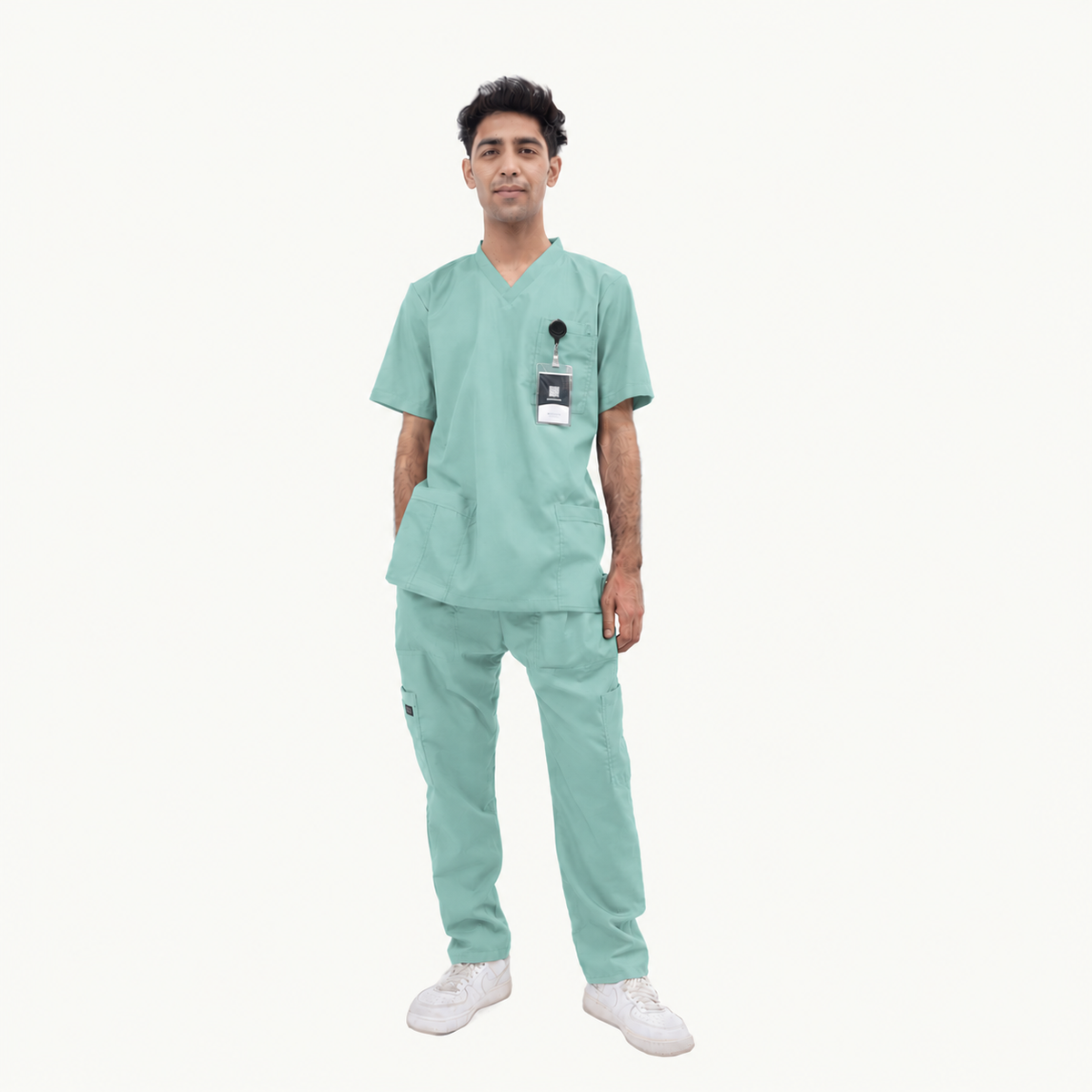 Men's Basic V-Neck Medical Scrub Set
