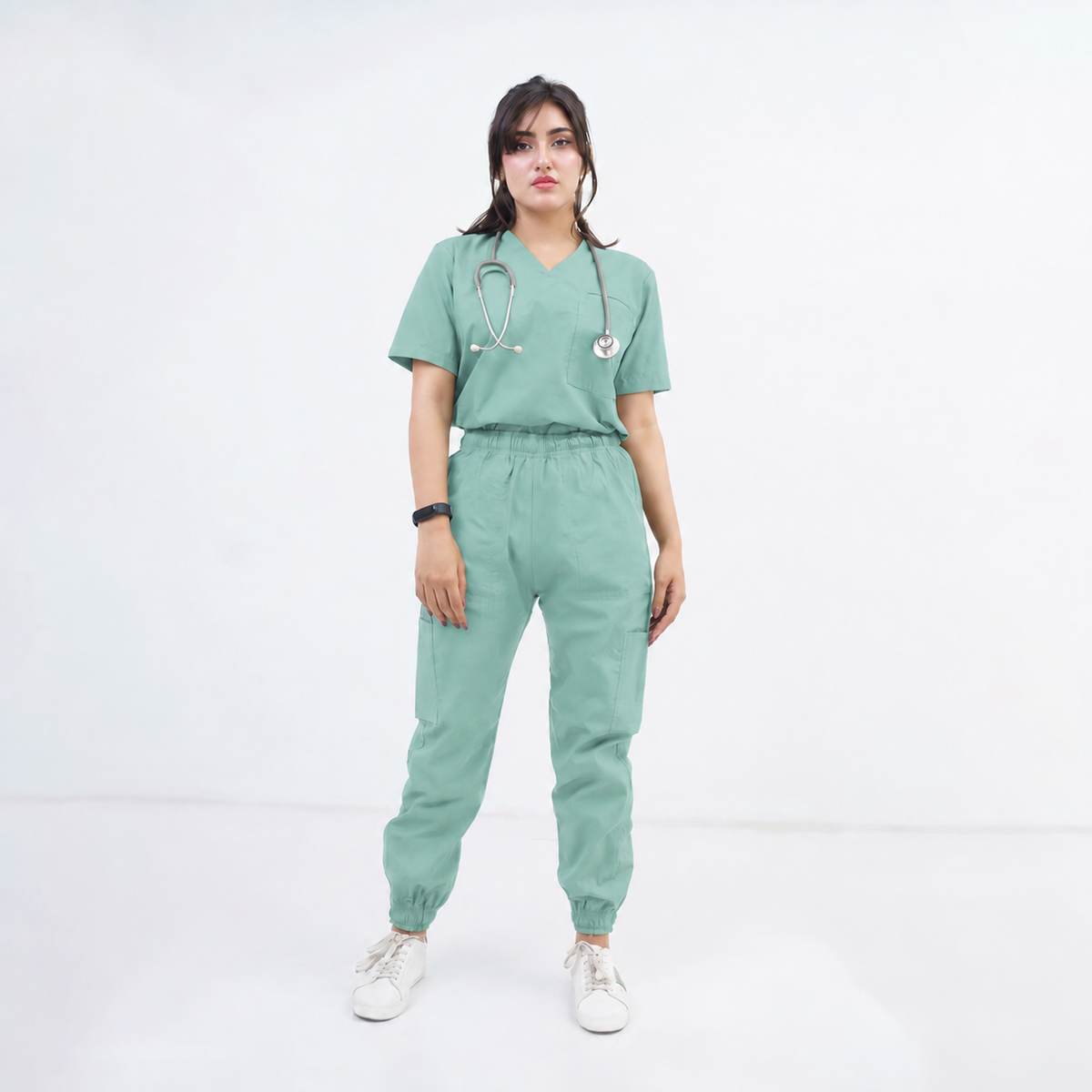 Women's Two-Pocket Medical Scrub Set