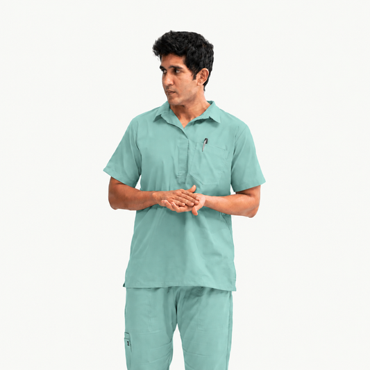 Men's Urban Collar Medical Scrub Set