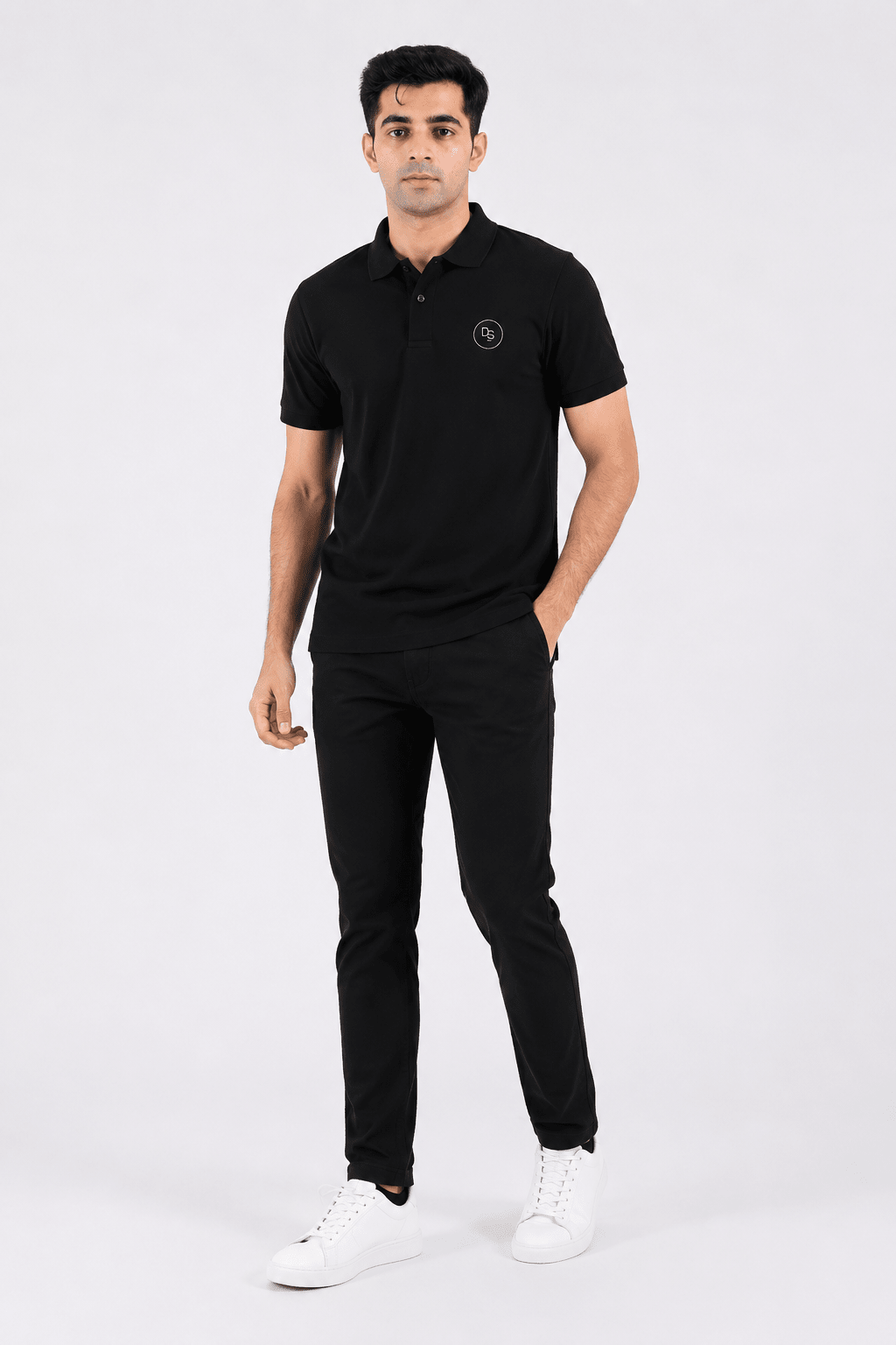 Unisex Polo Shirt - Black - dr.stitchess