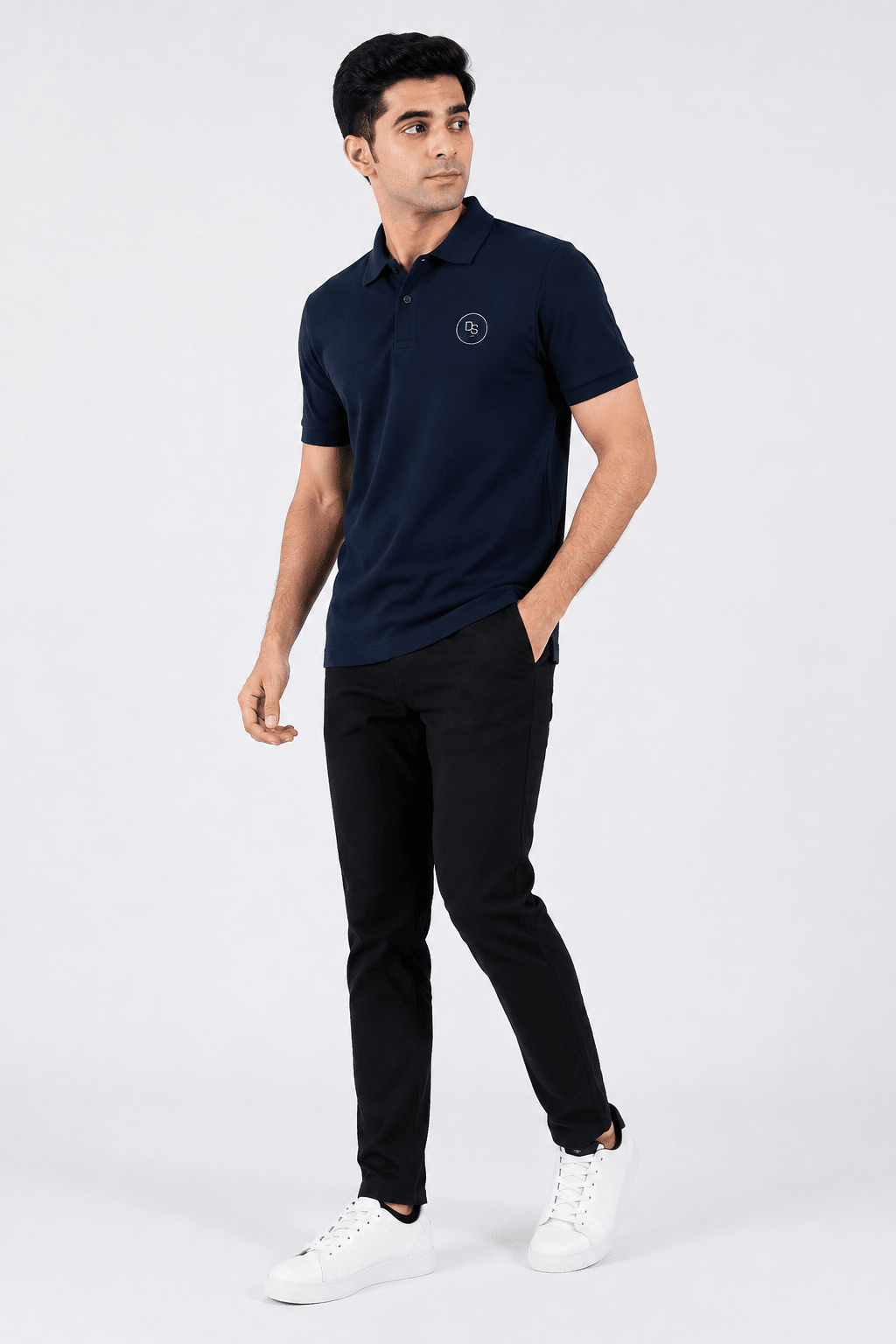 Unisex Polo Shirt - Navy - dr.stitchess