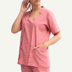V-Cut Panel Scrub Shirt