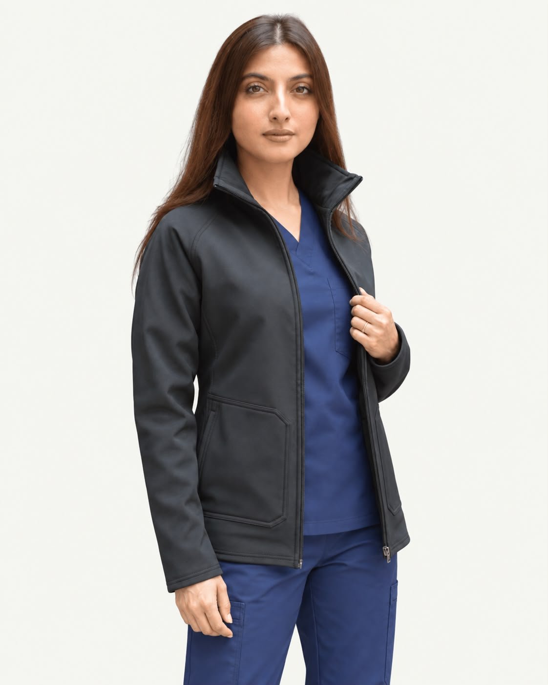 Women’s Premium Softshell Jacket – Black - dr.stitchess