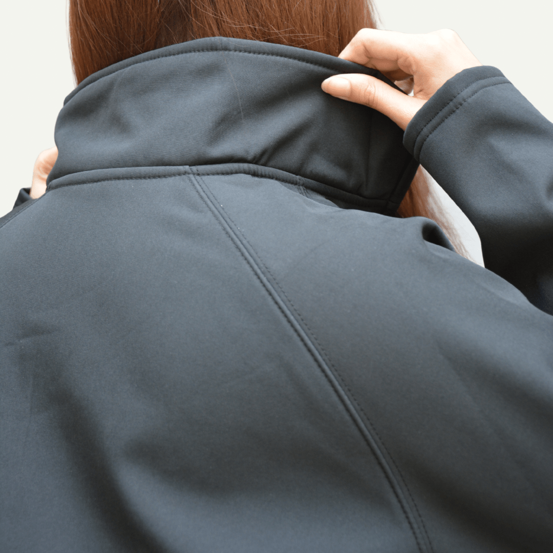 Women’s Premium Softshell Jacket – Black - dr.stitchess