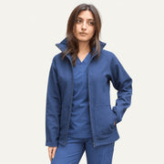 Women’s Premium Softshell Jacket – Blue - dr.stitchess