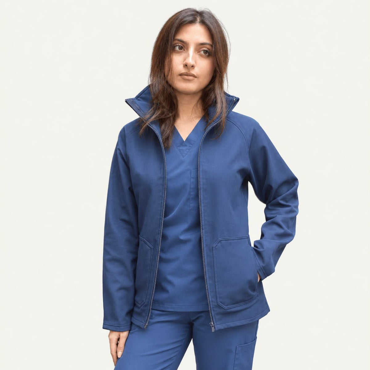 Women’s Premium Softshell Jacket – Blue - dr.stitchess