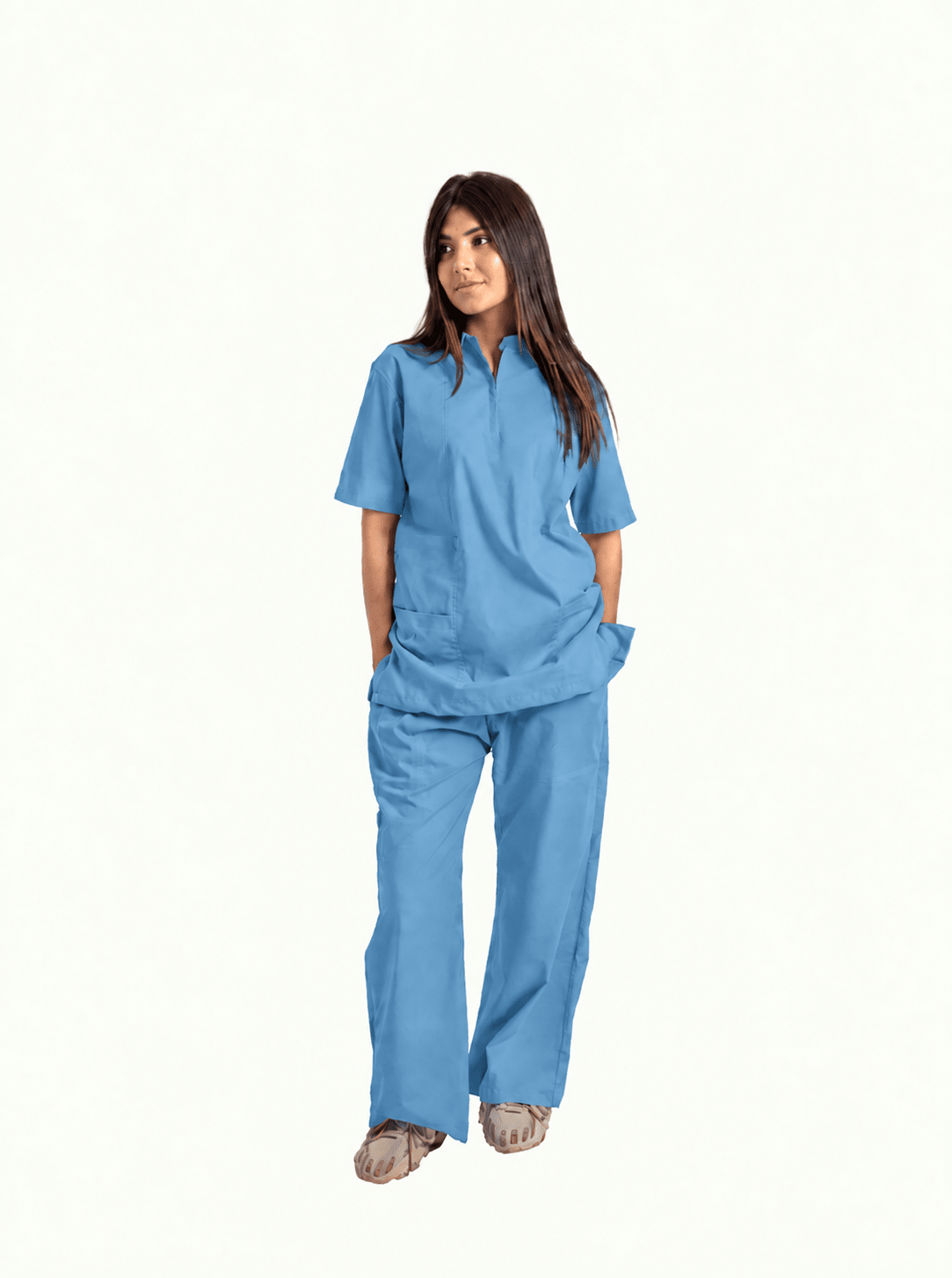 Women's Zip Collar Medical Scrub Set - dr.stitchess