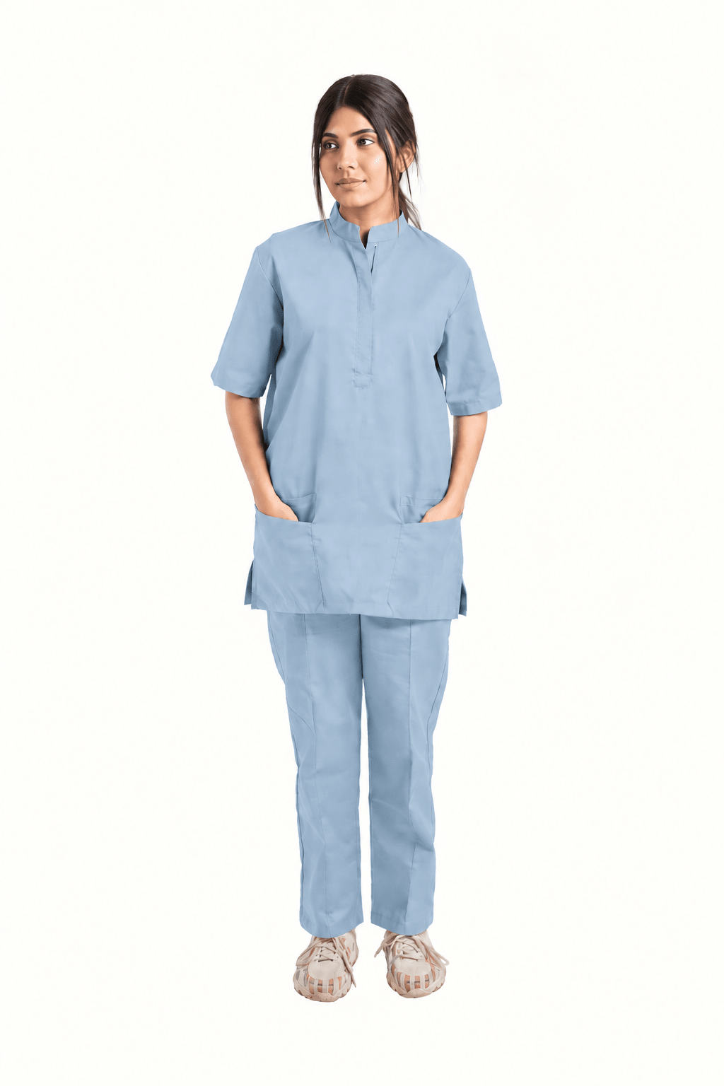 Women's Zip Collar Medical Scrub Set - dr.stitchess