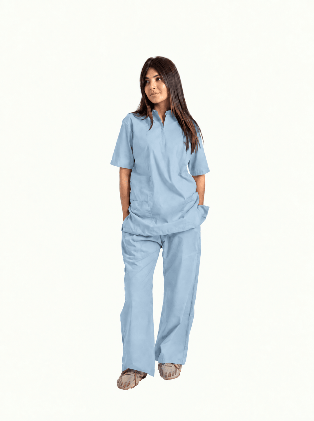 Women's Zip Collar Medical Scrub Set - dr.stitchess