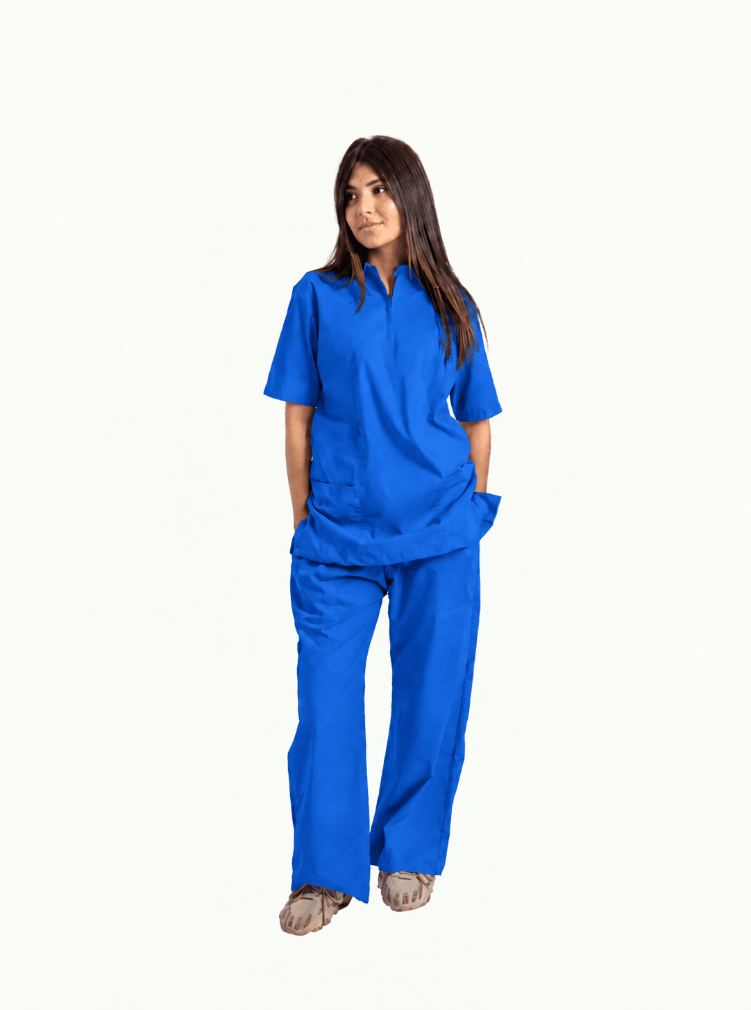 Women's Zip Collar Medical Scrub Set - dr.stitchess