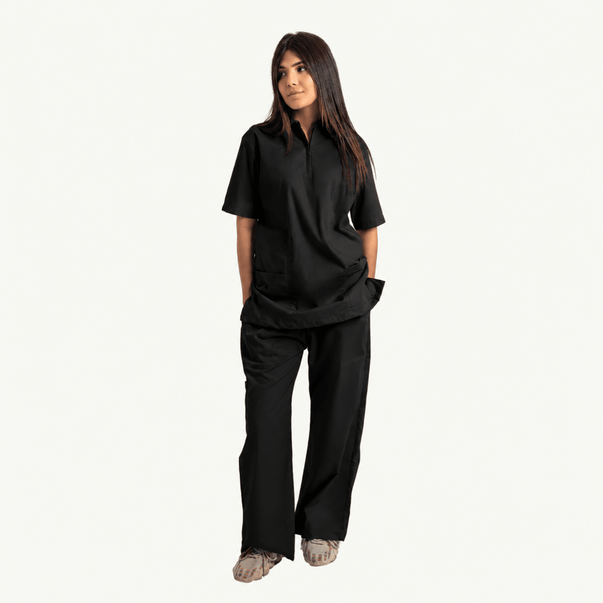 Women's Zip Collar Medical Scrub Set - dr.stitchess