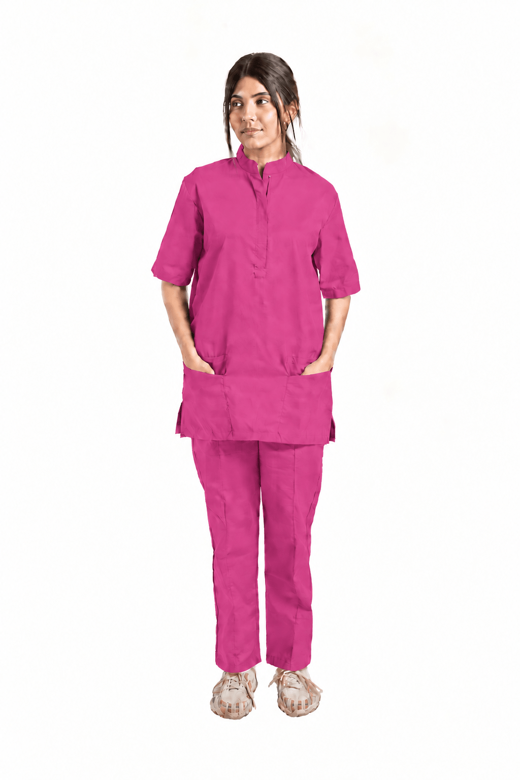 Women's Zip Collar Medical Scrub Set - dr.stitchess