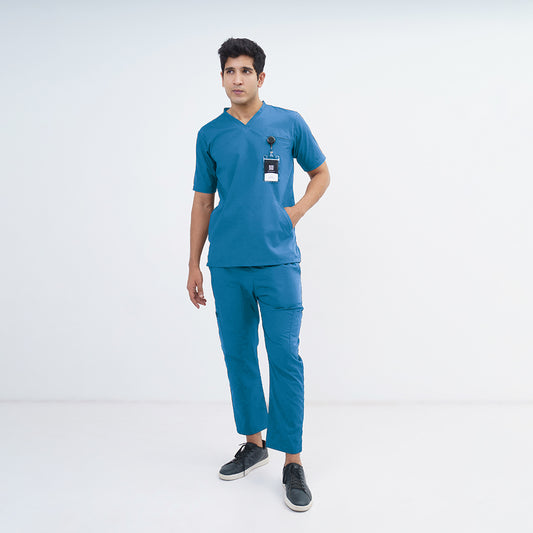 Men's Kangaroo Pocket Medical Scrub Set