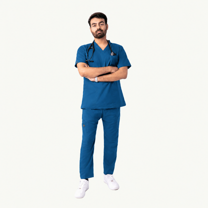 Men's Pen-Pocket Medical Scrub Set