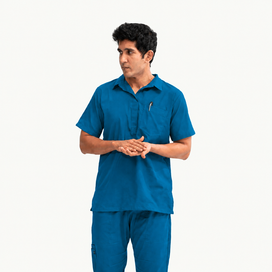Men's Urban Collar Medical Scrub Set