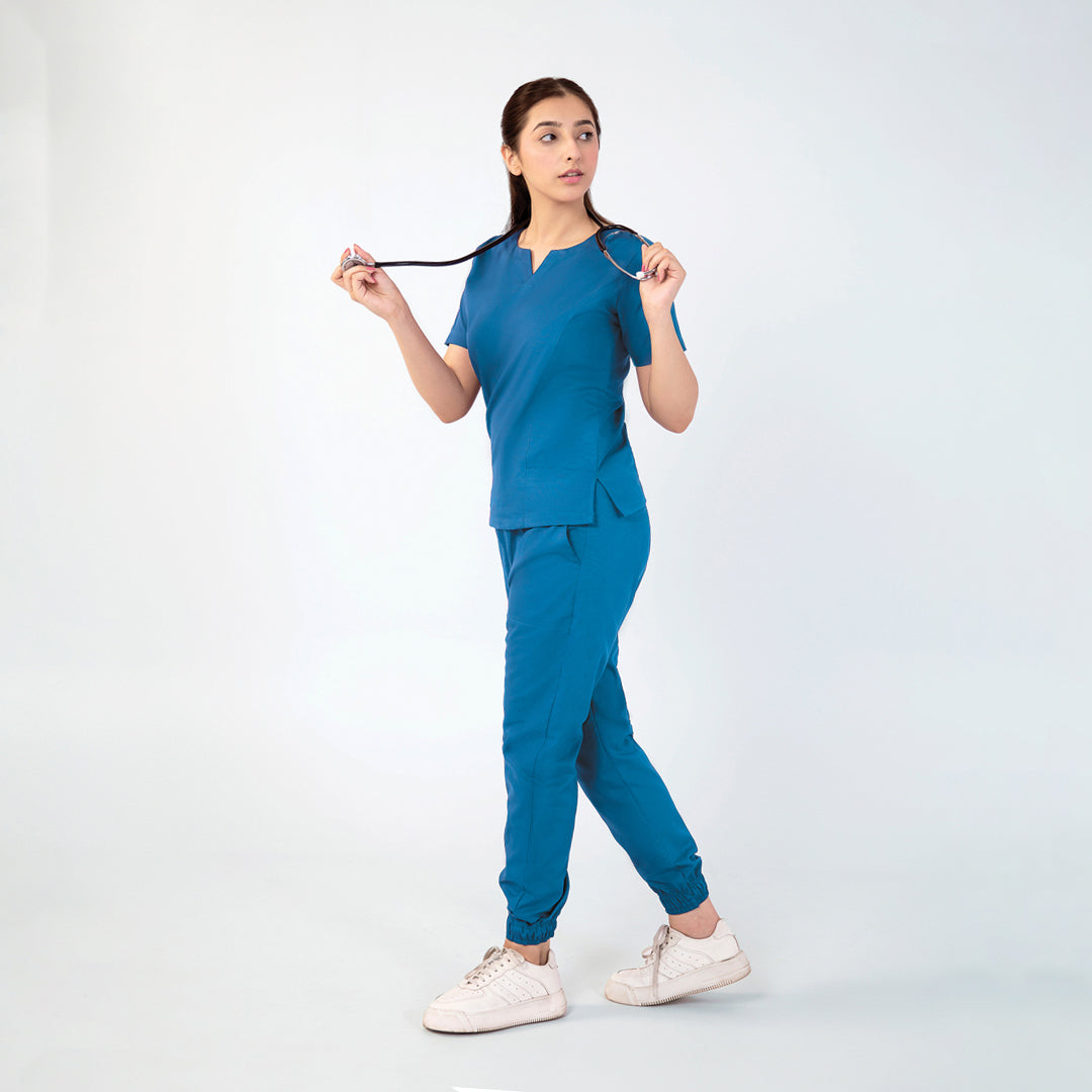 Round Neckline Scrub Set