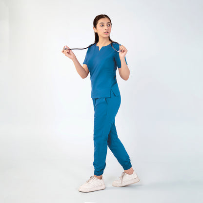 Round Neckline Scrub Set